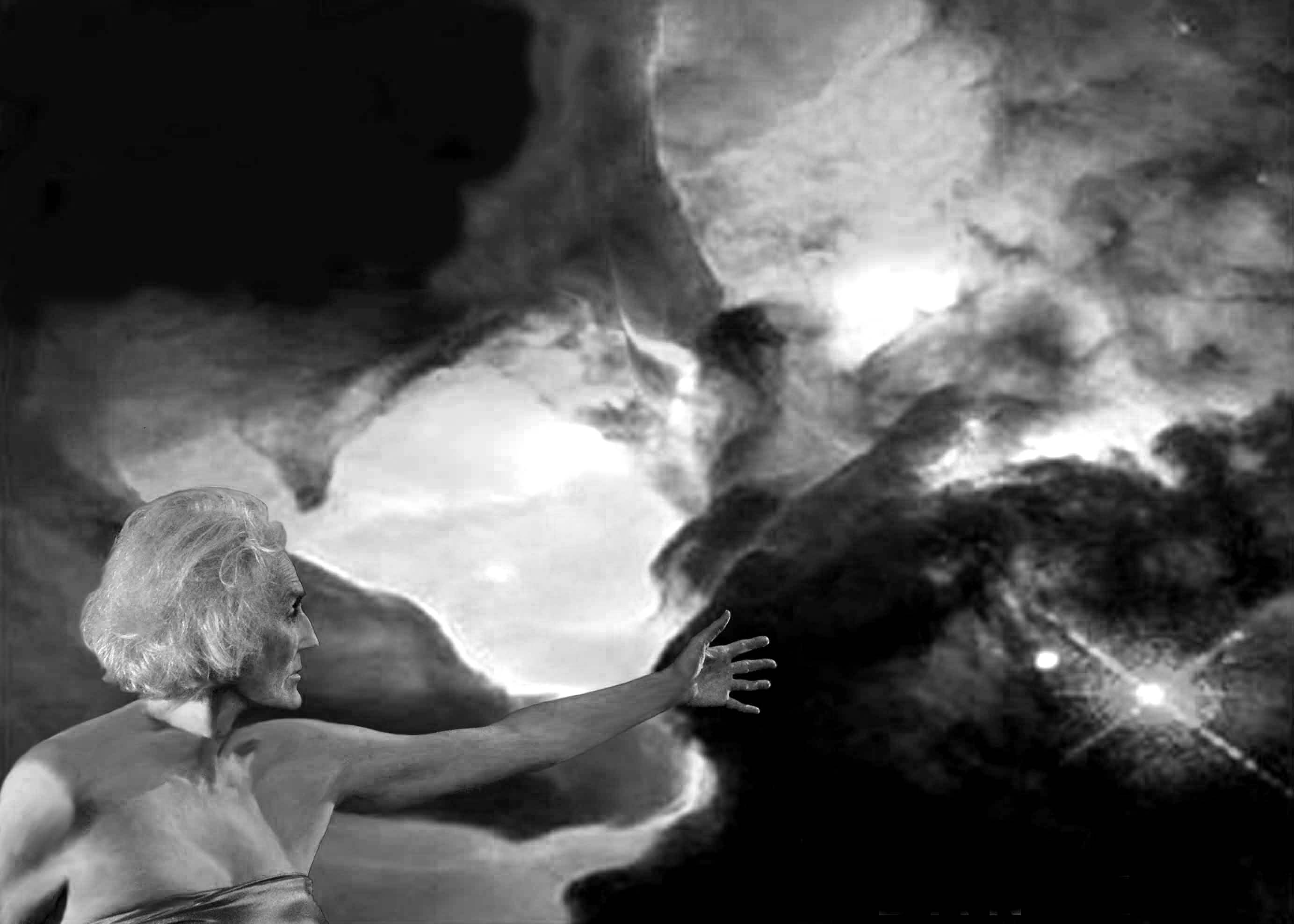 Maida with Lagoon Nebula, BW